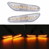 Paire lentille claire 18 LED feux de position latéraux clignotants jaunes pour BMW E82 E88 E60 E61 E90 E91 E92 E93 E46