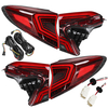 Paire Lentille Rouge LED Flash Lampes de Frein Arrière De Voiture Pour Toyota CHR 2018-2019