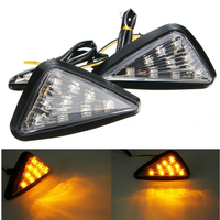 Paire Moto 11 LED Clignotants Feux Indicateurs Triangle Abmer