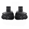 Paire Moto PU Sacoches latérales en cuir Bagage Sac Saddle Noir Pour Harley