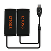 Paire moto USB poignée chauffante électrique guidon manchon chauffant température réglable