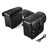 Paire noir en cuir PU Modifié sac à outils sac bagages sacoches pour Harley