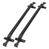 Paire porte-bagages universel de barres transversales de barres de toit avec le joint en caoutchouc pour la voiture 4dr