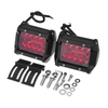 Paire rouge 4inch tri rangée 60w 20 LED lampe de travail combo spot de lumière dinondation combo pour voiture tout