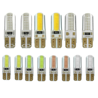 Paire T10 W5W 6W 250LM 2COB Voiture LED Side Marker Lumières Ampoule Tour Lampe Sept Couleurs Ampoule