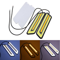 Paire U forme 800LM blanc et jaune COB LED DRL feux de jour antibrouillard