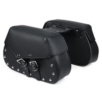 Paire universelle de selle de moto en cuir PU pochette à outils sacs à bagages latéraux