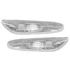 Paire blanc voiture avant feux de clignotant de couverture de couverture de tour pour BMW E60 525i 530i 545i 550i M5