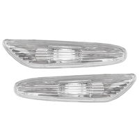 Paire blanc voiture avant feux de clignotant de couverture de couverture de tour pour BMW E60 525i 530i 545i 550i M5