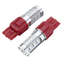 Paire de feux de frein de voiture rouge 12V 7443 12LED ampoule clignotant clignotant stroboscope feu stop