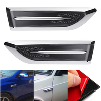 Paire Shark Gills Voiture Décoré 3D Vent Air Flow Fender Decal Moteur Couverture Côté Autocollants