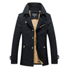 Épais Chaud Élégant Mi Longue Automne Hiver Trench Manteaux Pour Hommes
