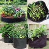 Épaississement noir tissu pot plante poche racine conteneur élèvent sac outil cadeau