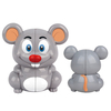 Panda / Tigre / Pingouin / Souris Animal Cube Puzzle Puzzle Enfants Jouets Éducatifs Cadeau