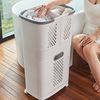 Panier à linge respirant amovible maison salle de bain étagère résistante à leau légère avec roue universelle