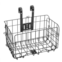 Panier accrochant arrière de sac avant de panier avant de fil en métal pliable pour le scooter se pliant électrique de v