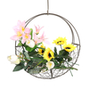 Panier de fleurs guirlande en fer forgé fil rond succulent mur suspendu décor à la maison