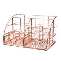 Panier de rangement de bureau multifonctionnel boîte de rangement en métal de bureau de mode boîte de rangement en maill
