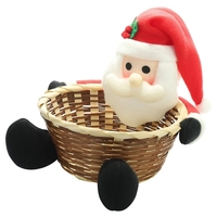 Panier de rangement de noël boîte de bonbons support de panier de rangement pour 2020 décorations de noël cadeaux fourni