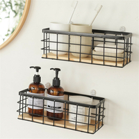 Panier de rangement en fer forgé étagères de montage mural vaisselle divers organisateur de bureau cosmétiques décor à l
