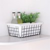 Panier de rangement en fil de fer Articles divers pour le bureau Paniers de rangement pour organisateur de livre avec ti