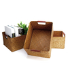 Panier de rangement tissé aux algues Articles divers pour fruits Accueil Organisateur Conteneur de fruits