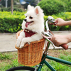 Panier de vélo en osier en forme de D Paniers de vélo en rotin Vintage Paniers de vélo de route Panier de Scooter de vél