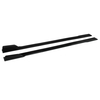 Panneau de bascule dextension de jupes latérales à trois sections modifiées noires de 2.2M / 86.6 pouces pour Chrys