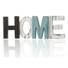 Panneau de bois rétro HOME Ornement décoratif Découpe Bois Mots Accueil Décorations multicolores