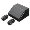 Panneau de protection solaire noir UV ABS Support de montage,  boîte de jonction