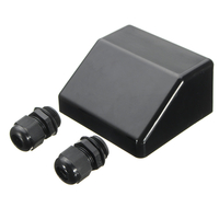 Panneau de protection solaire noir UV ABS Support de montage,  boîte de jonction