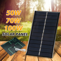 Panneau portatif dénergie solaire 1W 2.5W 3.5W 6V USB pour le chargeur de téléphone portable Batterie