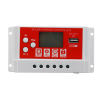 Panneau solaire 10A 12V / 24V Batterie Régulateur de charge,  régulateur,  3 étages PWM LCD
