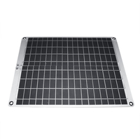 Panneau solaire en silicium monocristallin 12V/5V 20W avec pince crocodile