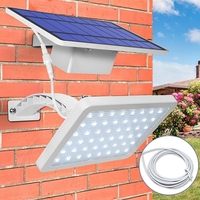 Panneau solaire LED capteur de lumière mur lampe de rue projecteur réglable étanche pour jardin de pelouse extérieure