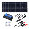 Panneau solaire monocristallin 30 W 18 V double 12 V/5V Kit de chargeur USB DC avec contrôleur solaire 10A et câbles