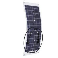 Panneau solaire monocristallin de 20W 18V pour le panneau solaire de puissance imperméable de connecteur de bateau de ca