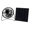 Panneau solaire portable 5W + kit de ventilateur de refroidissement de 4 pouces avec port USB pour la maison en plein ai