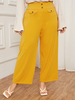 Pantalon à Boutons de Grande Taille