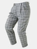 Pantalon à carreaux à taille réglable pour hommes