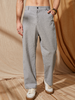 Pantalon à la cheville à fines rayures pour hommes Longueur