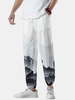 Pantalon ample à cordon de serrage pour homme