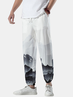 Pantalon ample à cordon de serrage pour homme