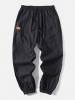 Pantalon avec cordon de serrage à la cheville élastique avec coutures pour hommes