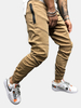 Pantalon cargo décontracté à plusieurs poches avec cordon de serrage à la taille élastique
