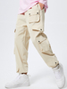 Pantalon cargo décontracté à plusieurs poches avec cordon de serrage à la taille pour hommes