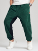 Pantalon cargo en velours côtelé passepoilé contrastant pour hommes