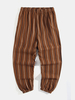 Pantalon décontracté à taille élastique 100% coton pour hommes avec poche