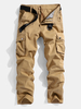 Pantalon décontracté à taille moyenne pour homme