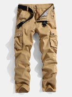 Pantalon décontracté à taille moyenne pour homme